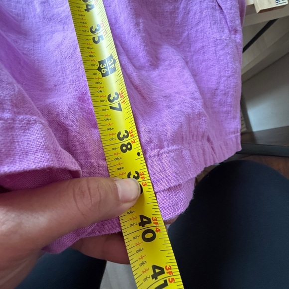 Orchid Purple Linen Tunic Dress - Picture 5 of 6